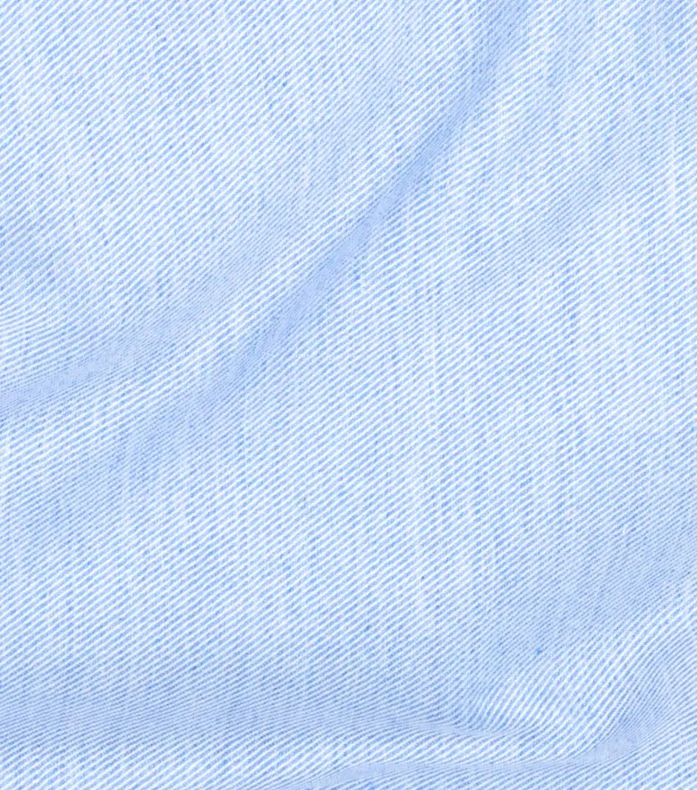 Chemise en flanelle bleu ciel uni