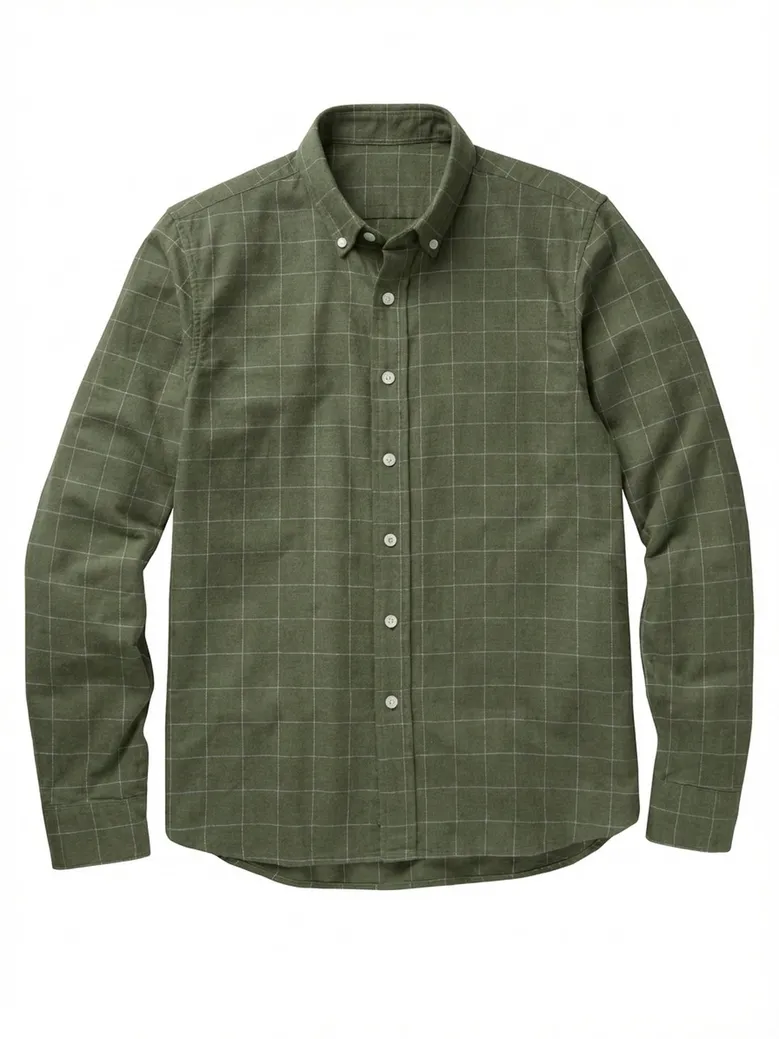 Chemise en flanelle légère et douce